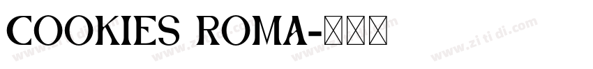 Cookies Roma字体转换